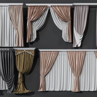 现代窗帘组合