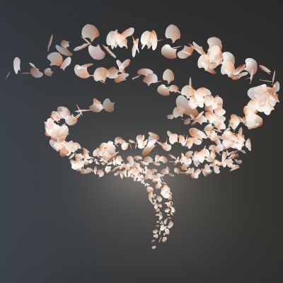 现代花瓣异形吊灯