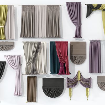 现代窗帘组合