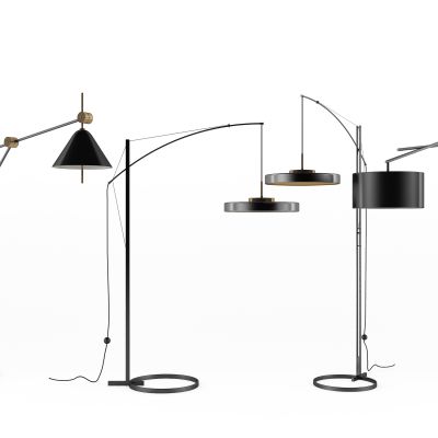 现代落地灯组合