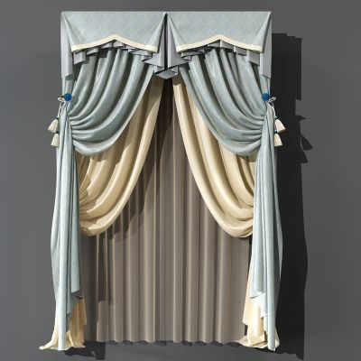 欧式窗帘组合