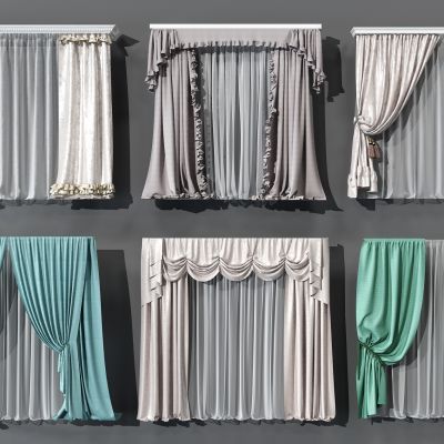 欧式窗帘组合