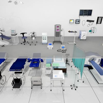 现代医疗器材器械设备组合