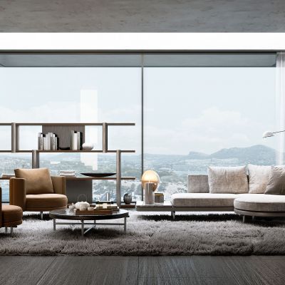 现代米洛提Minotti客厅