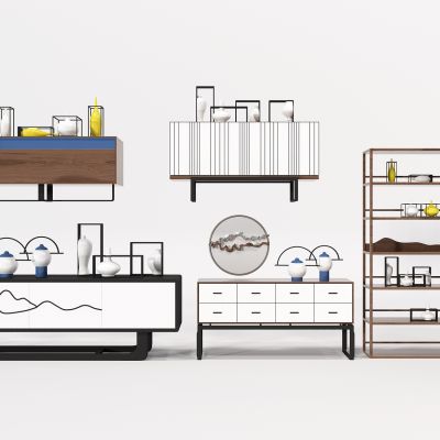 现代电视柜组合