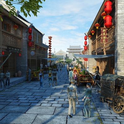 中式街景