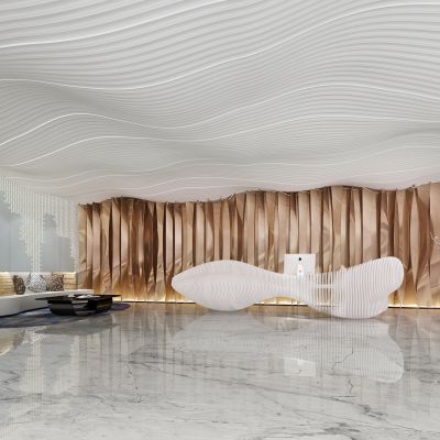 现代前台接待厅