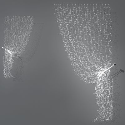 现代霓虹灯窗帘