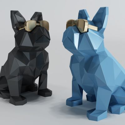 现代狗摆件