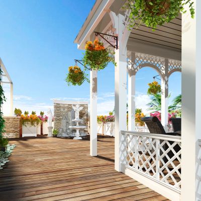 欧式景观阳台