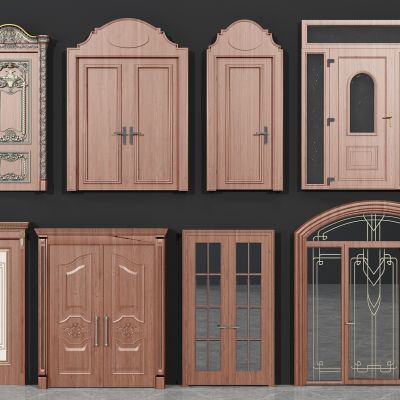 欧式木门入户门