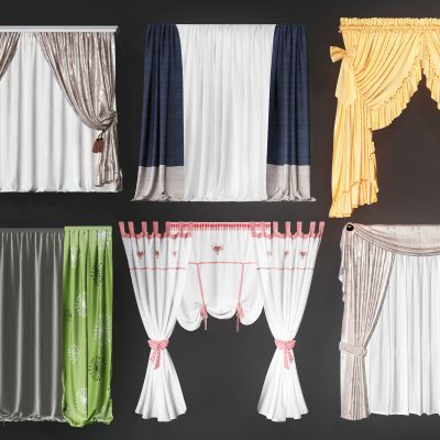欧式窗帘组合
