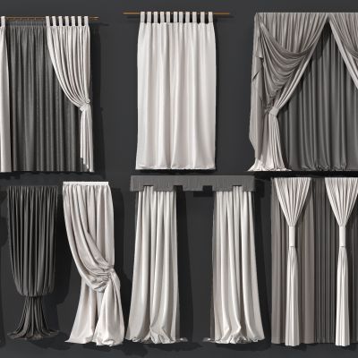 现代窗帘组合