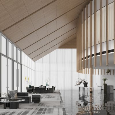 现代售楼处酒店大厅