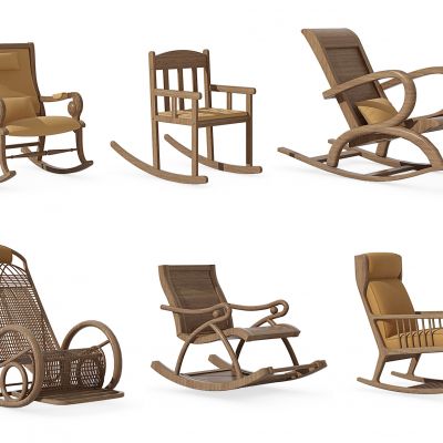 现代户外躺椅组合