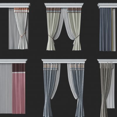 现代窗帘组合