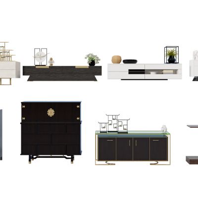 新中式实木电视柜