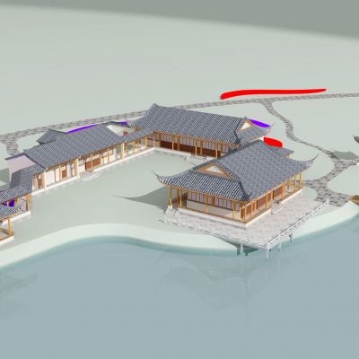 中式古建筑庭院