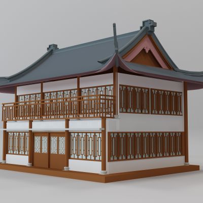 中式古建筑大殿