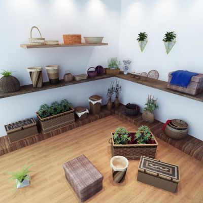 现代收纳筐组合