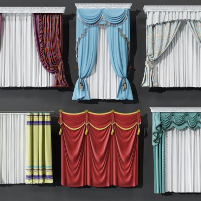 欧式窗帘组合