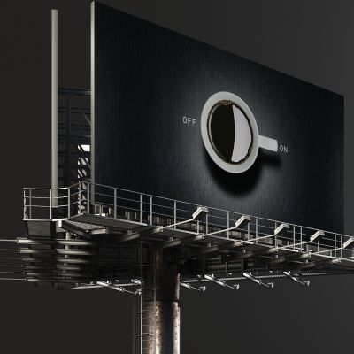 现代公路广告牌户外广告