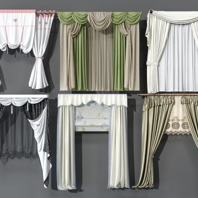 欧式窗帘组合