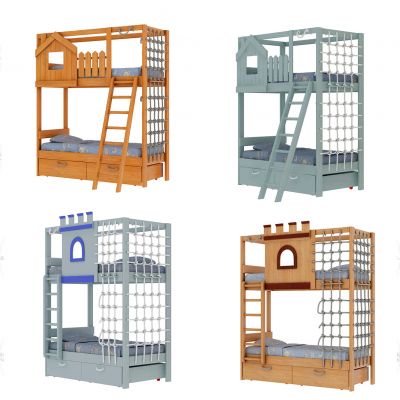 现代儿童上下床组合