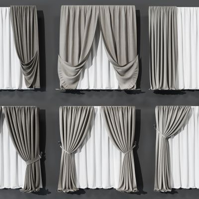 现代窗帘组合