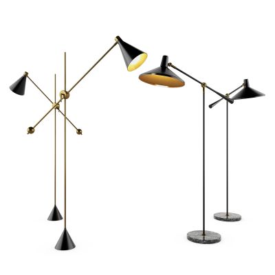 现代落地灯组合