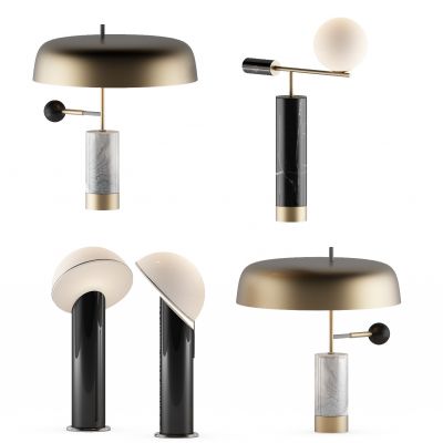 现代金属台灯组合