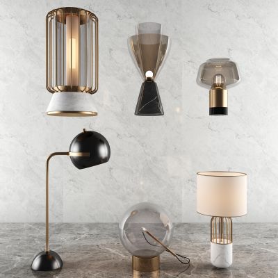 新中式台灯组合