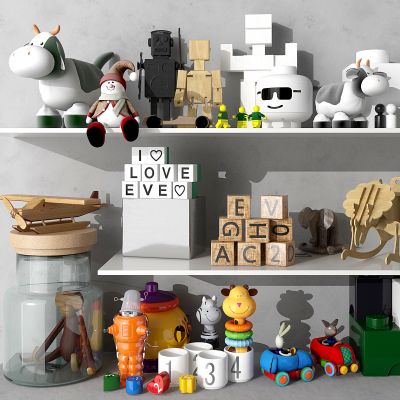 现代儿童玩具组合