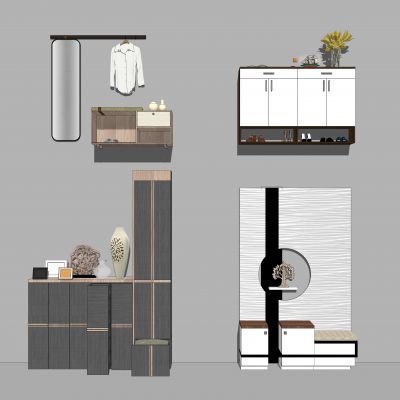 现代鞋柜 置物柜 矮柜