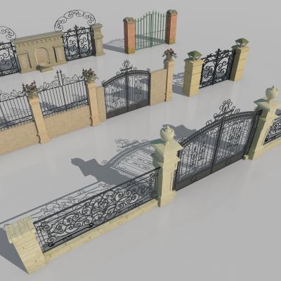 现代护栏围栏围墙院墙