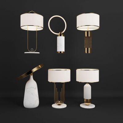 现代轻奢金属台灯