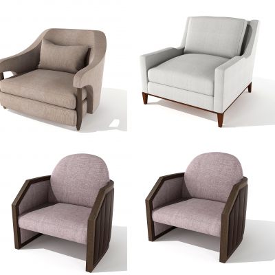 现代美国Baker单人沙发