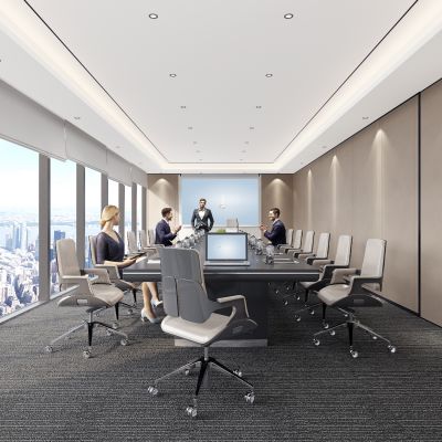 现代大视频会议室