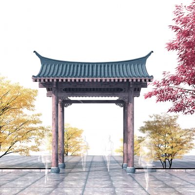 中式景观古建亭子