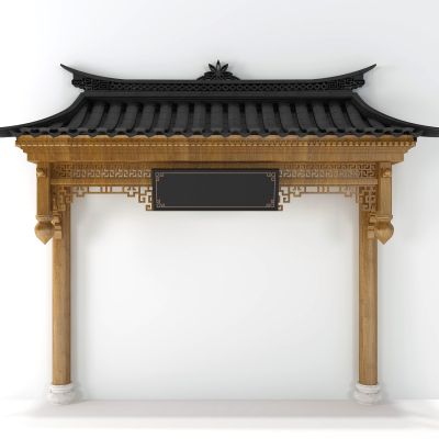 新中式古建大门