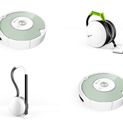 现代吸尘器扫地机器人