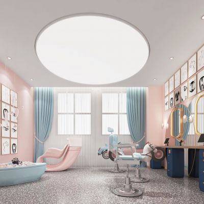 现代理发美发店