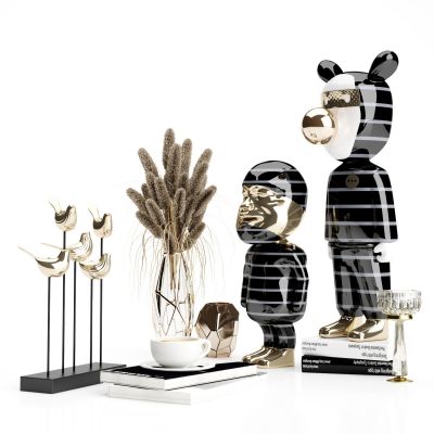 现代盆栽轻奢饰品摆件花瓶