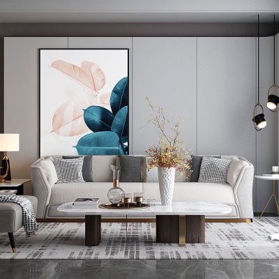 现代轻奢沙发茶几