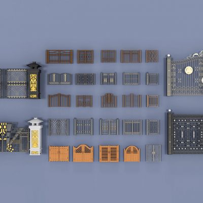 欧式铁艺雕花大门