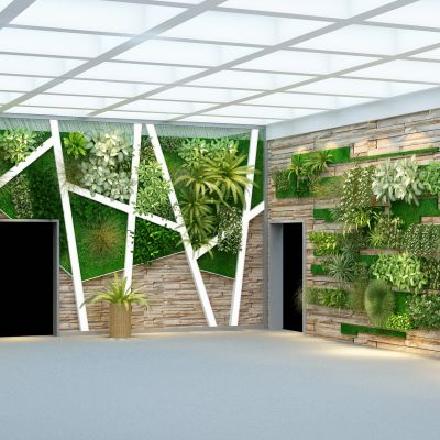 现代绿植墙