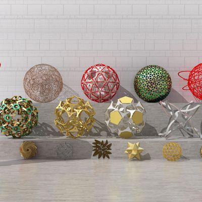 现代球星景观城市雕塑