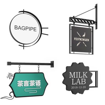 欧式铁艺指示牌广告牌