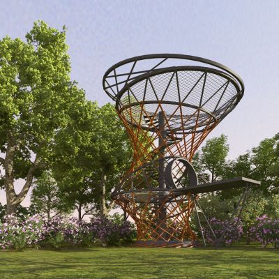 现代异形观景平台