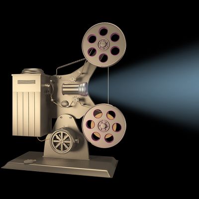 工业风老式胶片放映机